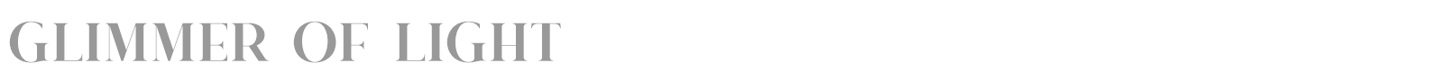 Glimmer Of Light font preview